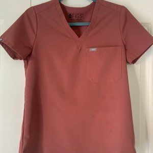 Figs Mauve Catarina Scrub Top XS